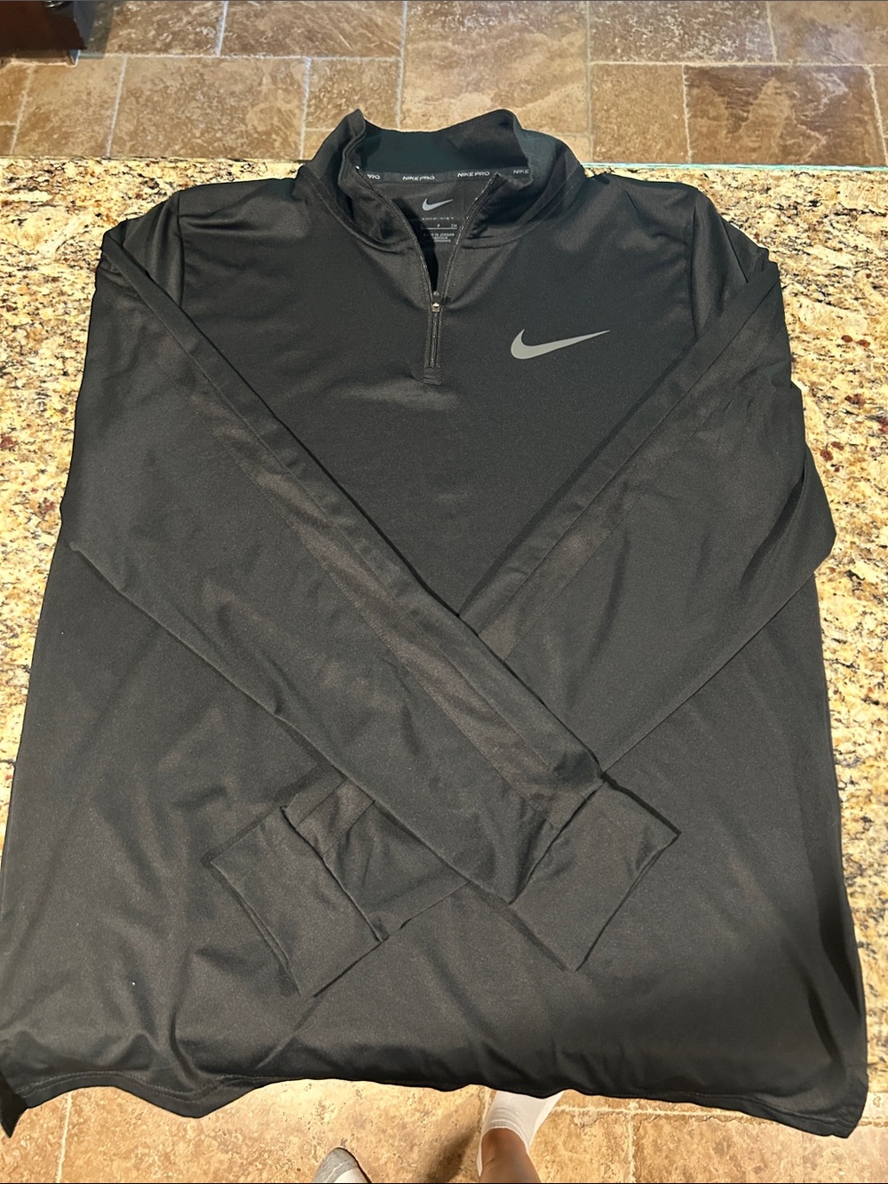 Nike Black Lightweight Quarter-Zip Training Pullover